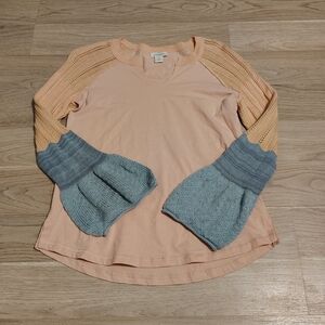 Sundance Cozy Canyon Top With Knit Bell Sleeves